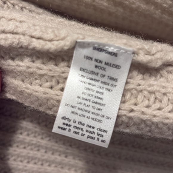 Toad & Co. wool cardigan M cream - Picture 2 of 4